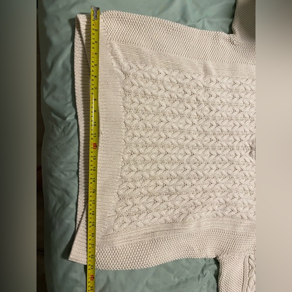 hi low cable knit sweater - Picture 6 of 6